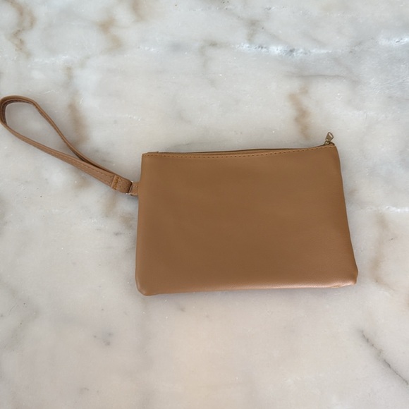 Smart Trend Brown and Tan Crossbody and Clutch Set of 2 Bags Faux Leather NWOT - Picture 3 of 13